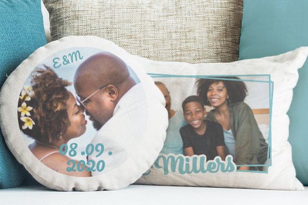 Create memory pillows using iron-ons of your fave memories